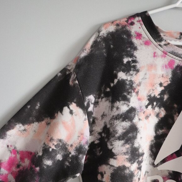 Reebok Women's Sz Lrg Tie Dye All Day Cropped Pullover Activewear Sweater - Picture 3 of 10